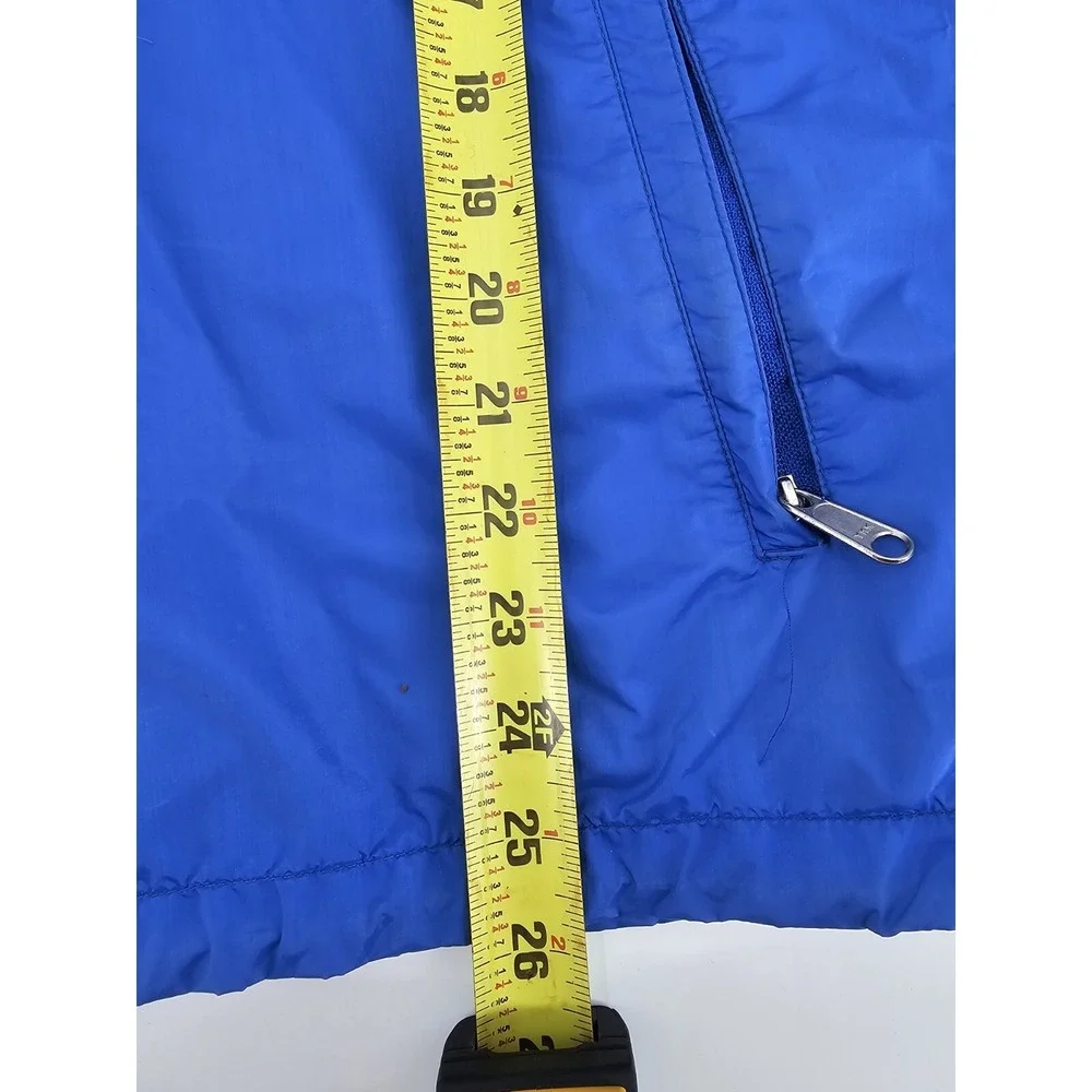North Face Jacket Men‎ Small Blue Vintage Gore Tex  Zip Snap Hoodie Coat USA